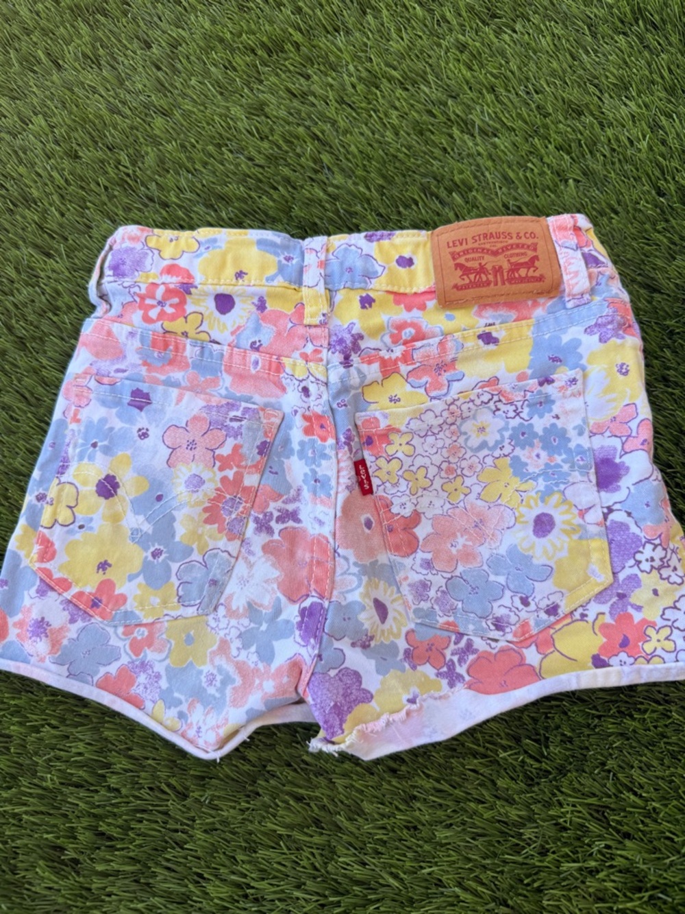 Levi's Kids Floral Pastel Shorts - Yellow, Pink, Lavender, Light Blue